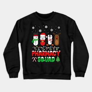 Christmas Pills Pharmacy Squad Pharmacist Tech Crewneck Sweatshirt